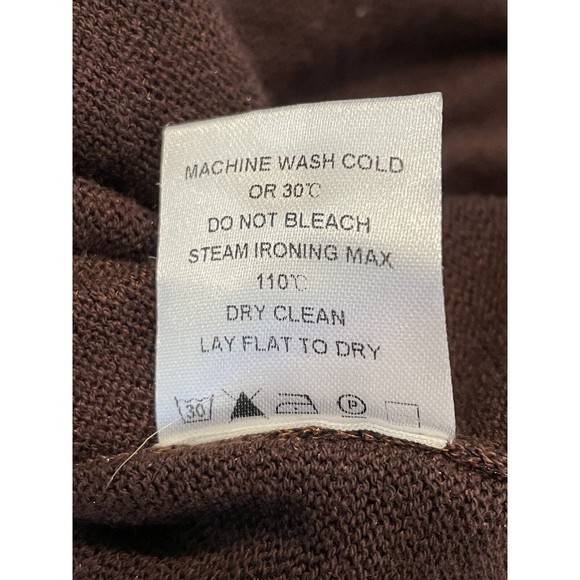 Lovers And Friends Azita Wrap Dress Women’s Size S Chocolate Brown Midi Shimmer - Picture 10 of 16